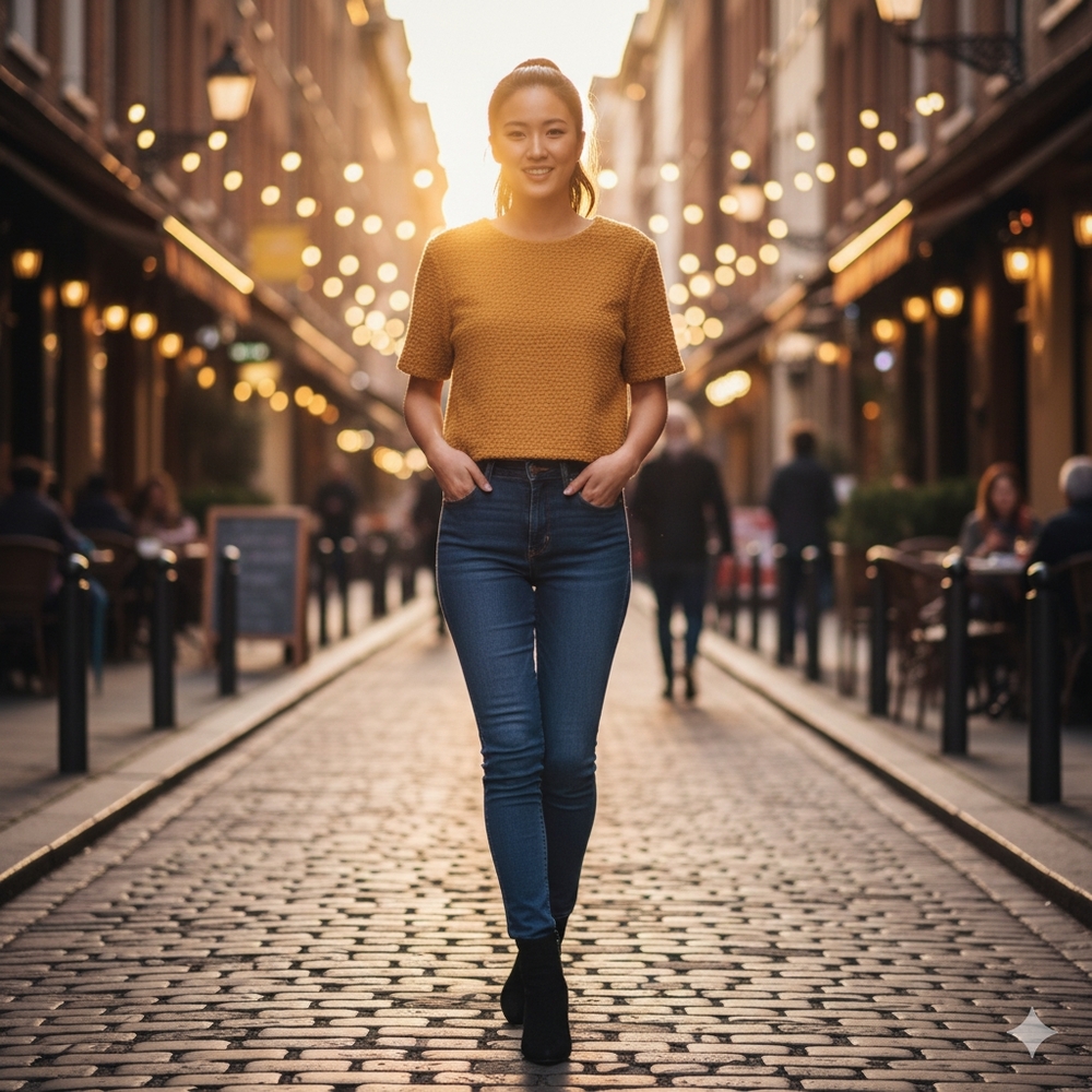 Raoul Mustard Orange Wool Top